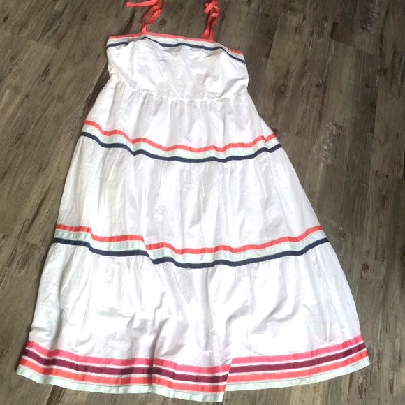 Lane Bryant Dresses & Skirts - Lane Byrant Fit Flare Ribbon Detail Tiered Maxi Dress Sz 16